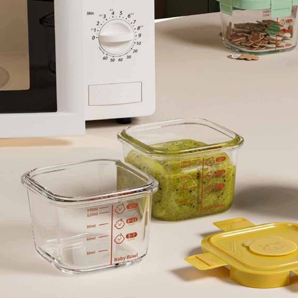 Baby Food Glass Jars - New 170ml Food Storage Box Frozen