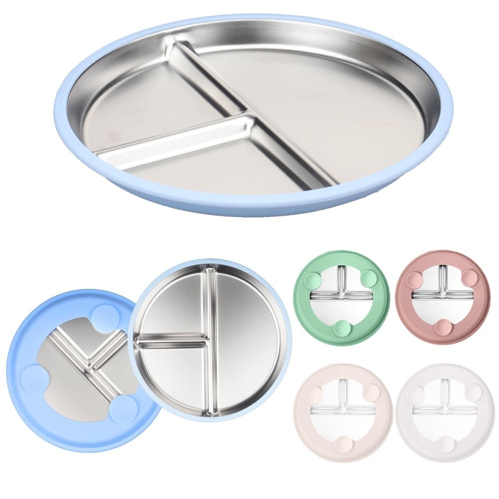 Plate Suction Toddler - New Stainless Steel Plate with Suction