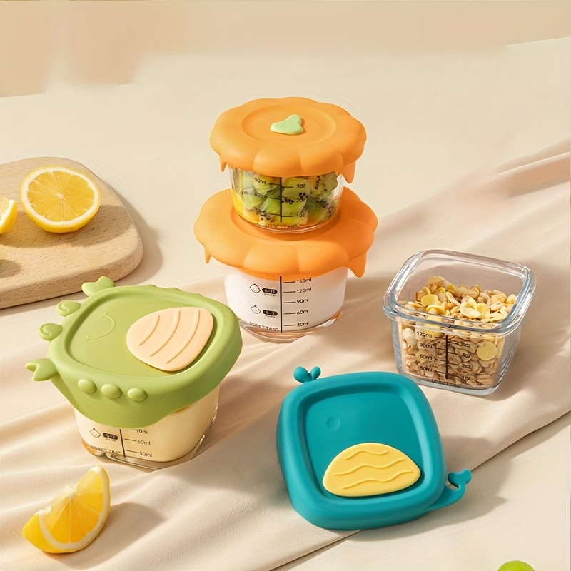 Baby Food Glass Jars - 120/180ml Glass Baby Food Container with