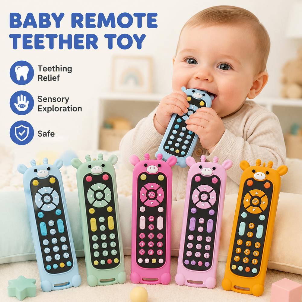 Baby Food Natural - Baby Teether Silicone TV Remote Control