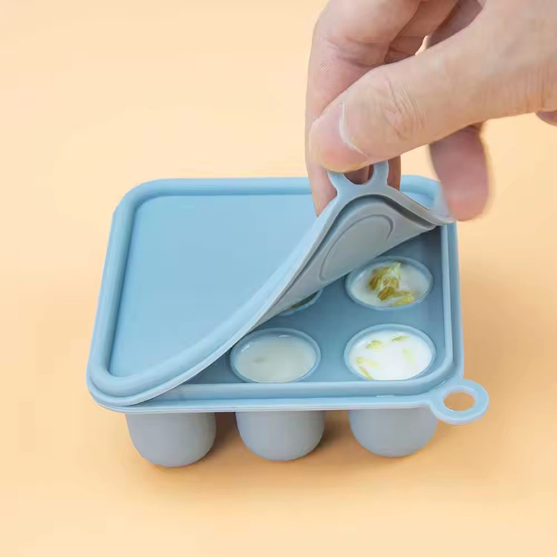 Baby Food Glass Jars - Silicone Baby Food Freezer Tray with