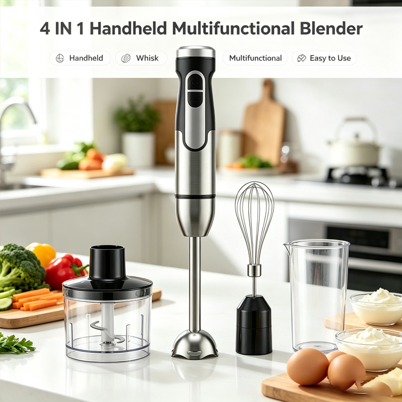 Dry Food Baby - New 4-in-1 Hand Blender Set Multifunctional