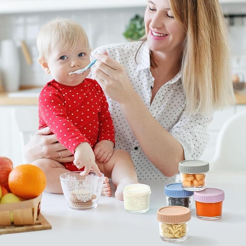 6pcs Mason Jar Glass Baby Food - Baby Food Glass Jars review and price