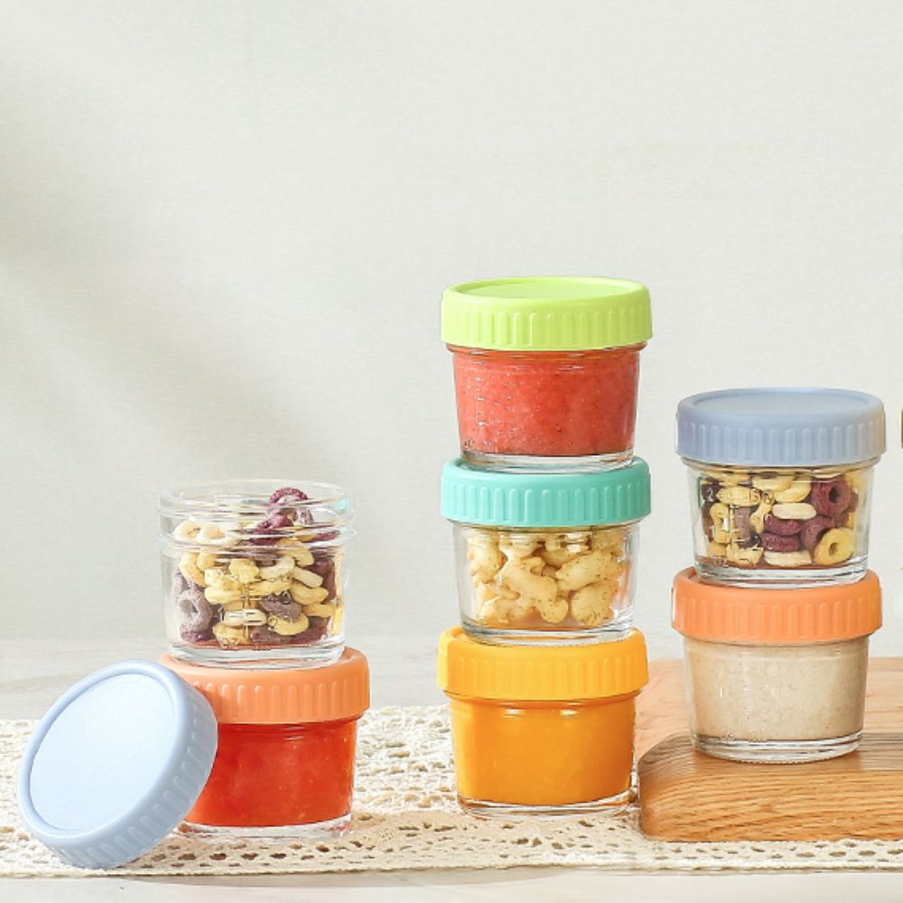 6pcs Mason Jar Glass Baby Food - Baby Food Glass Jars review and price