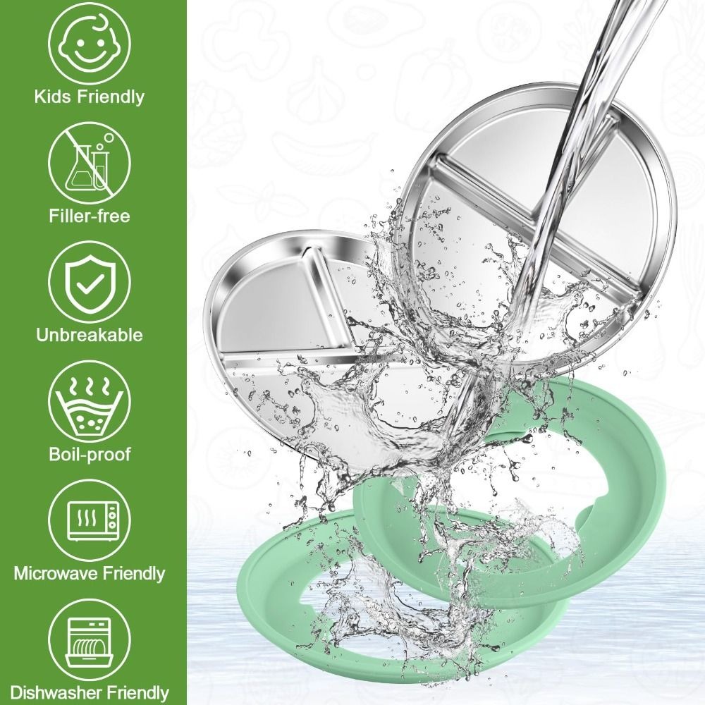 New Non-Slip Stainless Steel K - Plate Suction Toddler review and price