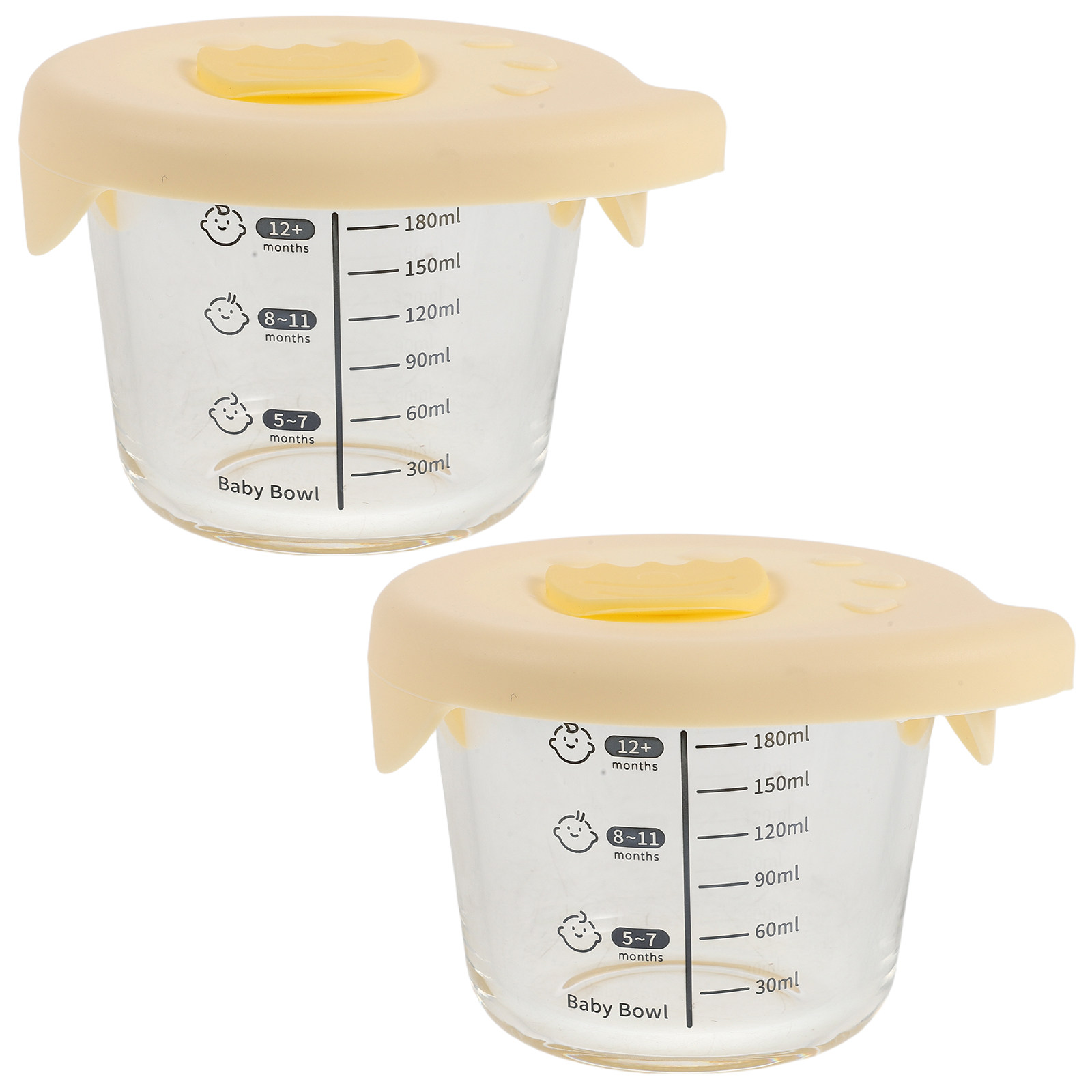 2Pcs Glass Baby Food Storage C - Baby Food Glass Jars review and price