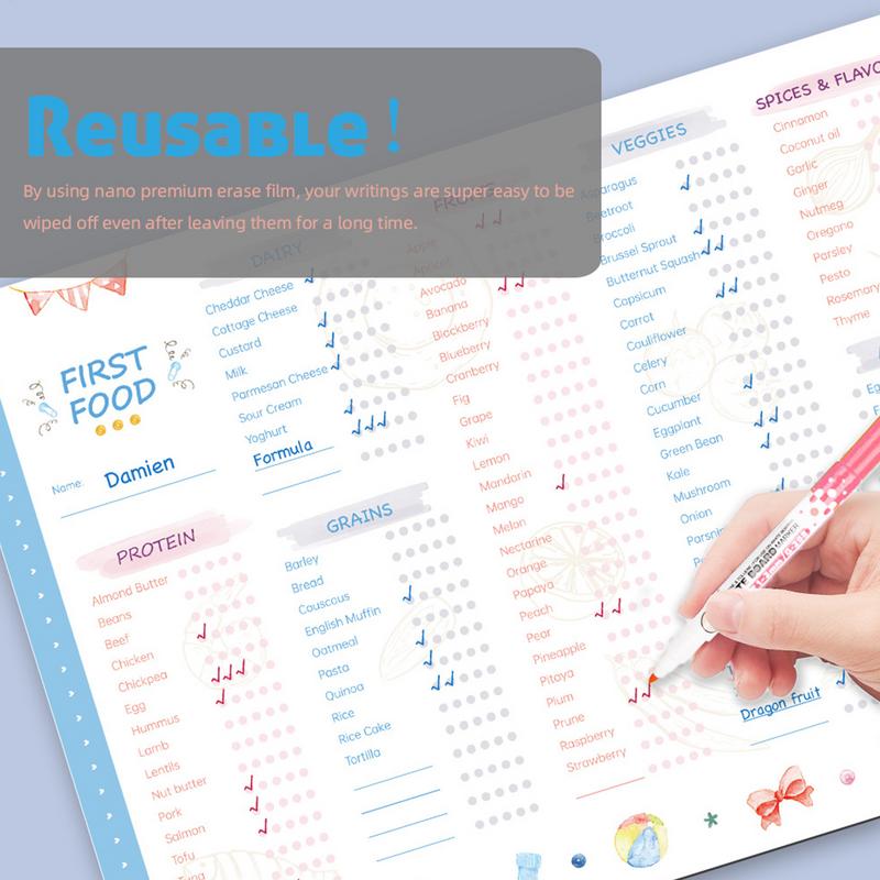 Baby First Foods Checklist Mag - Baby Food Journal review and price