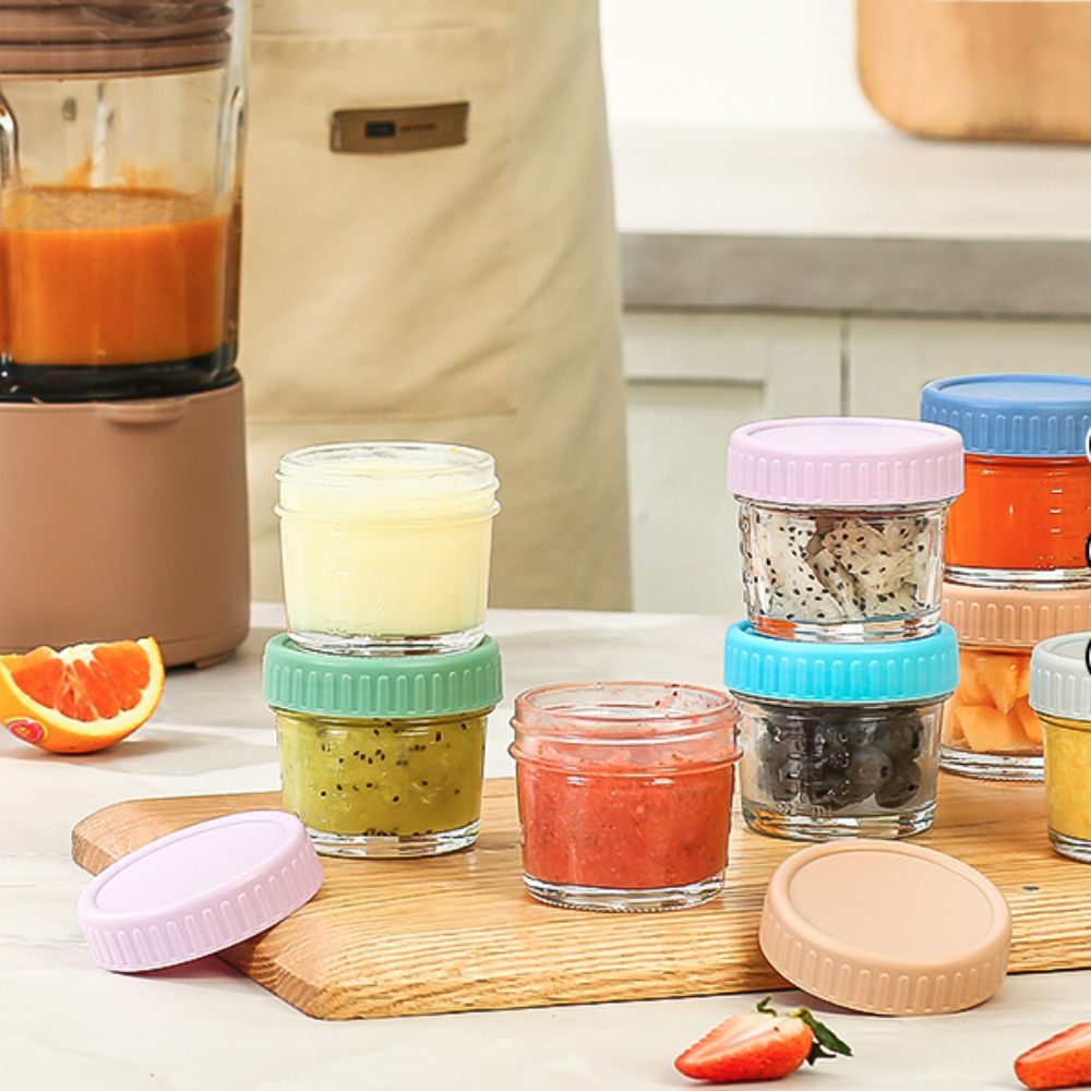 6pcs Multipurpose Glass Baby F - Baby Food Glass Jars review and price
