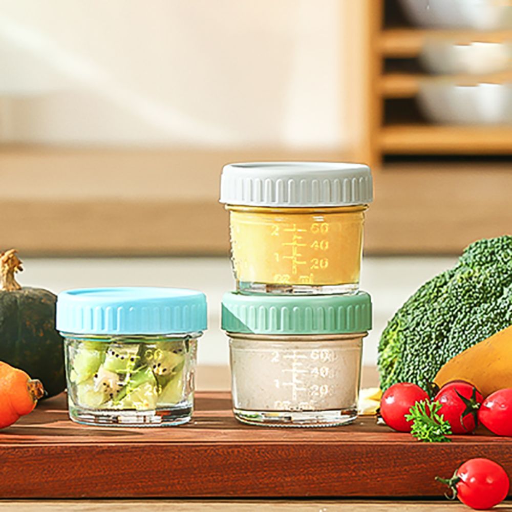 6pcs Multipurpose Glass Baby F - Baby Food Glass Jars review and price