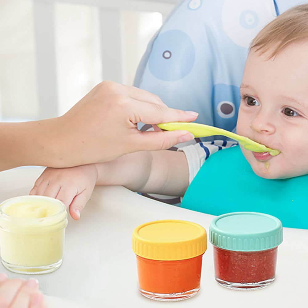 6pcs Glass Baby Food Jar Reusa - Baby Food Glass review and price
