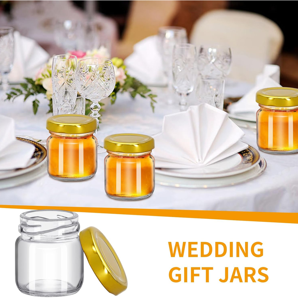 1.5 oz Round Mini Clear Honey  - Baby Food Glass Jars review and price