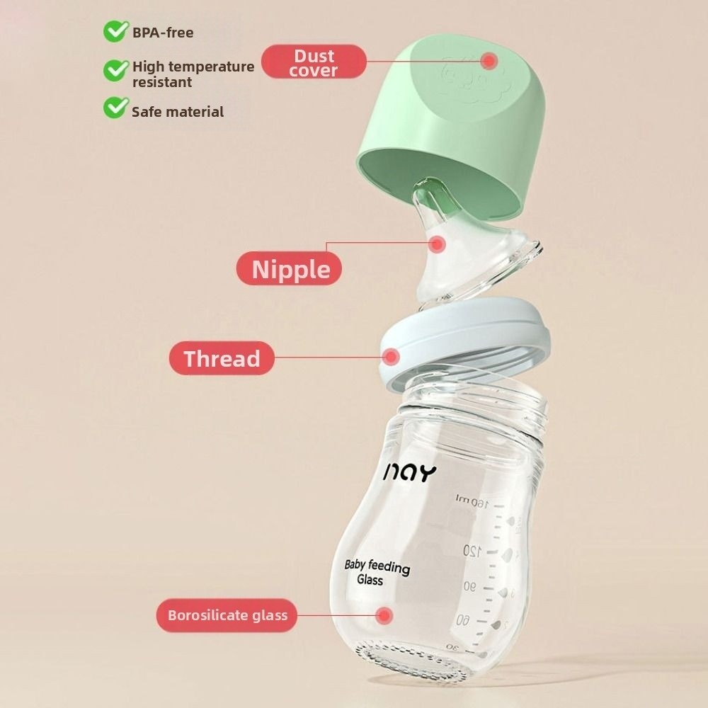 Glass Baby Bottle Anti-flatule - Baby Food Glass review and price
