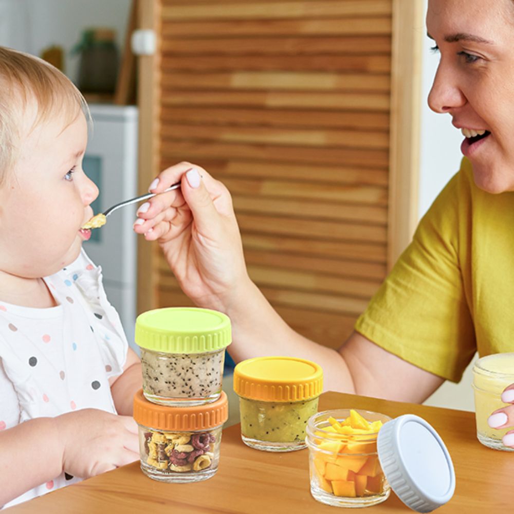 6pcs Multipurpose Glass Baby F - Baby Food Glass Jars review and price