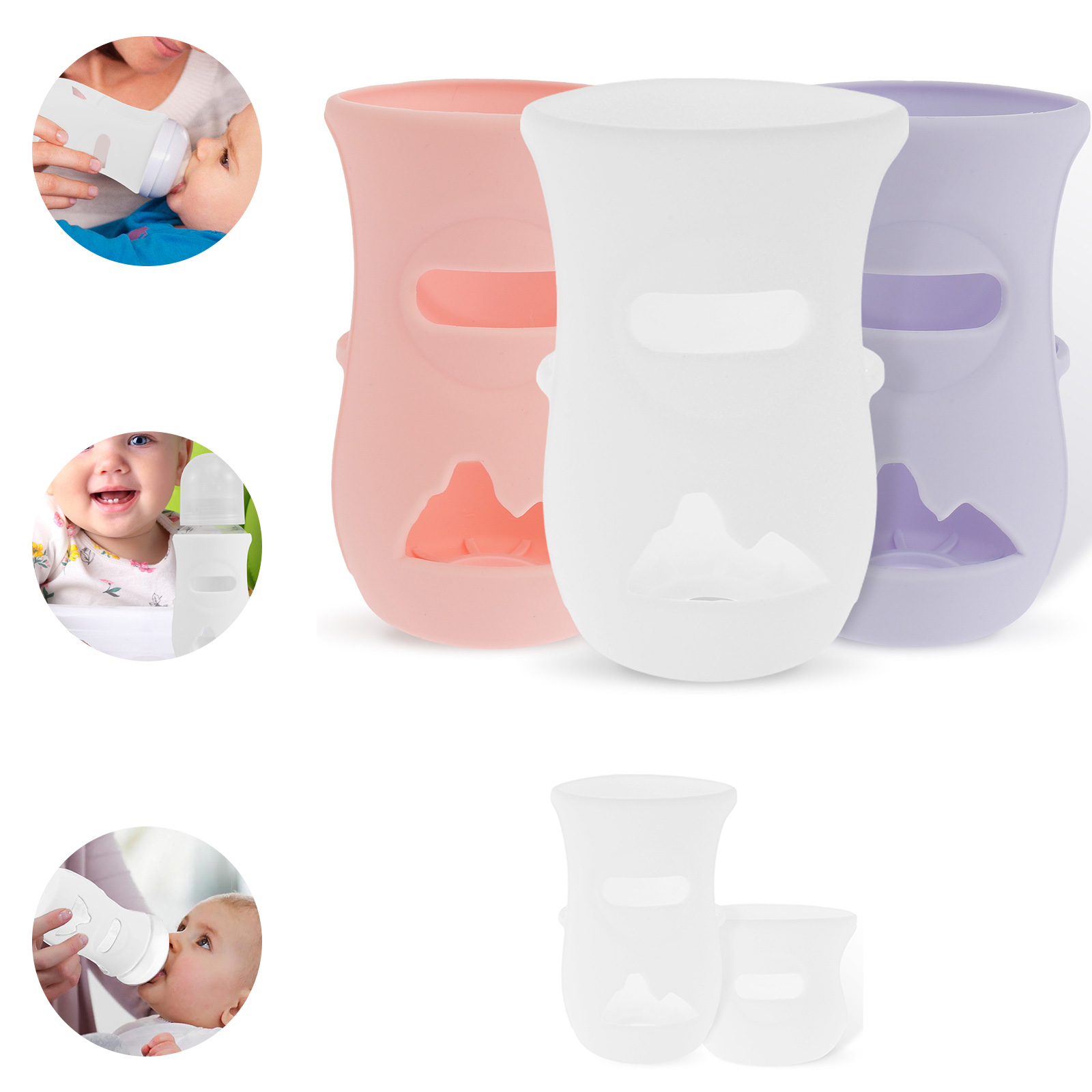 Silicone Sleeves Silicone Baby - Baby Food Glass review and price