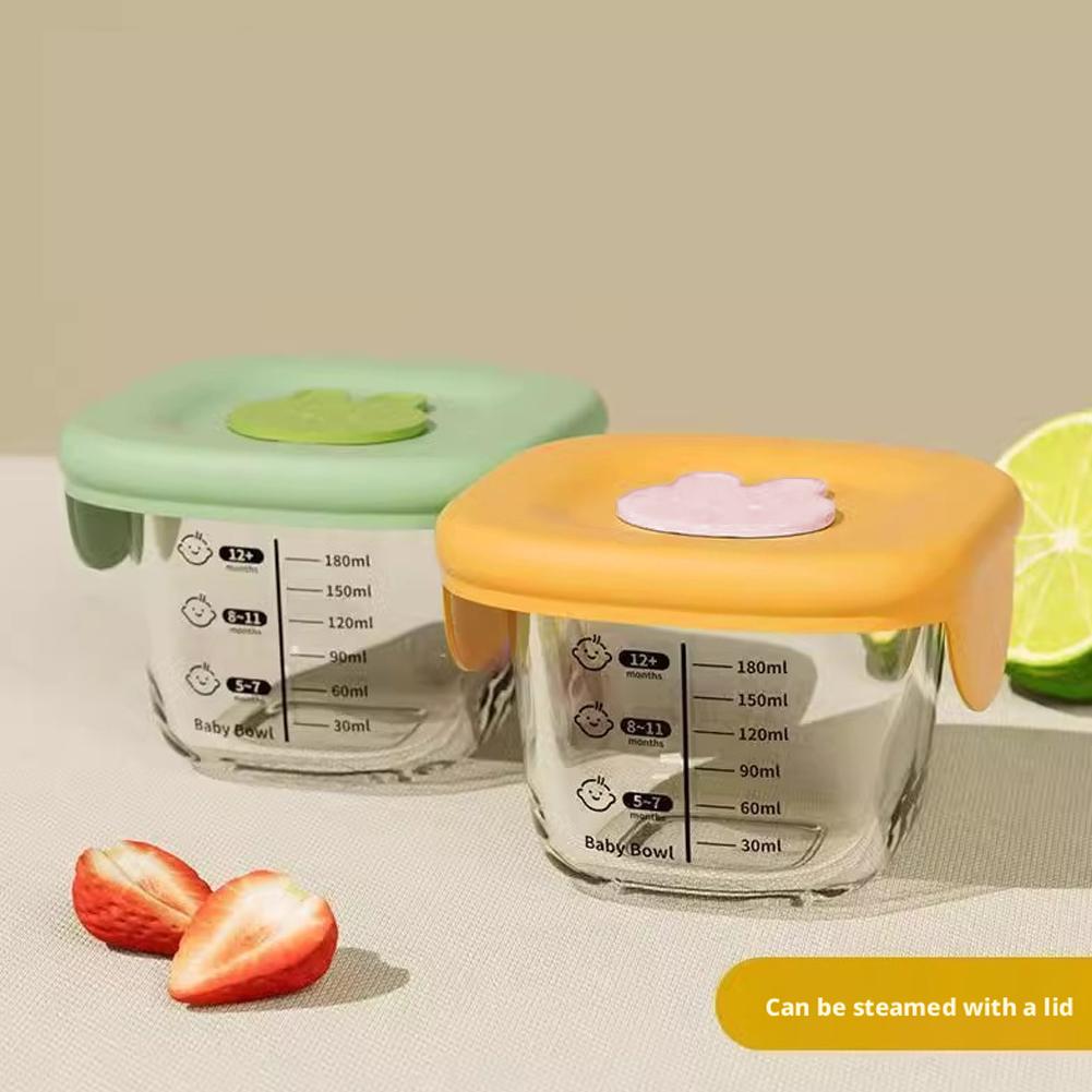 2PCS Glass Steaming Bowl Baby  - Baby Food Prep Containers review and price