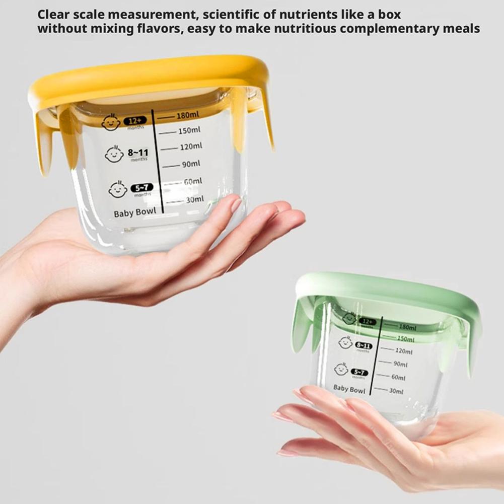 2PCS Glass Steaming Bowl Baby  - Baby Food Prep Containers review and price