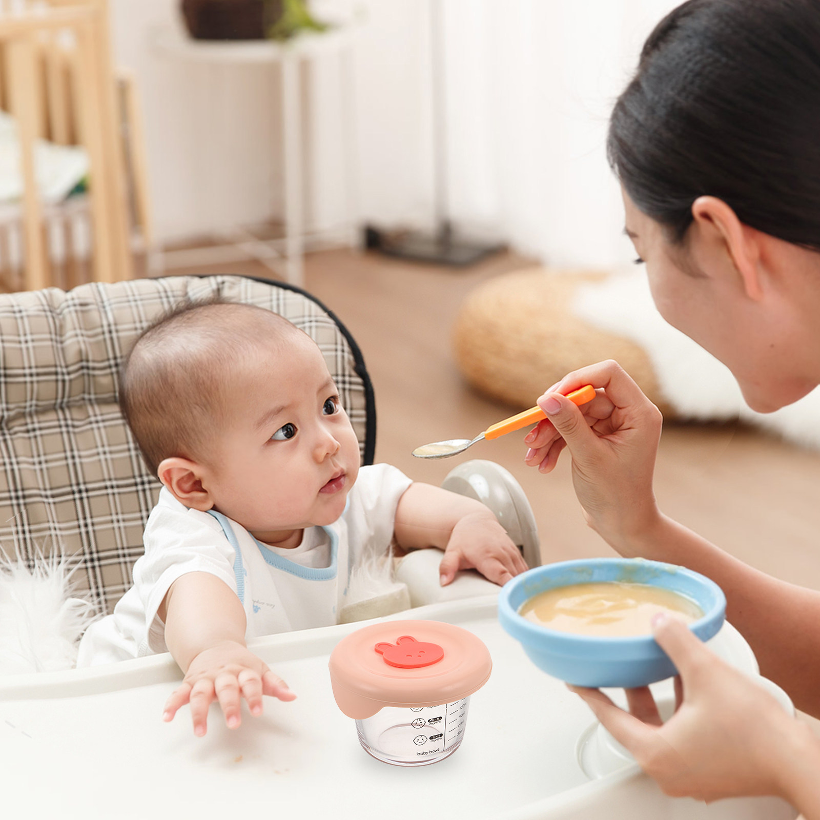 2Pcs Baby Food Storage Contain - Baby Food Glass review and price