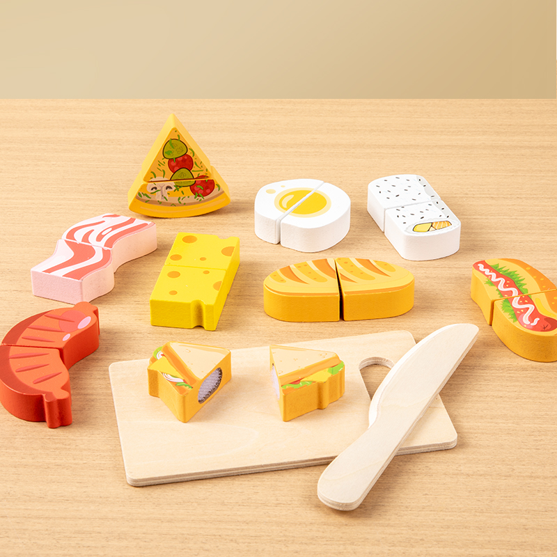 Wooden Kitchen Pretend Toy Sim - Baby Food Natural review and price