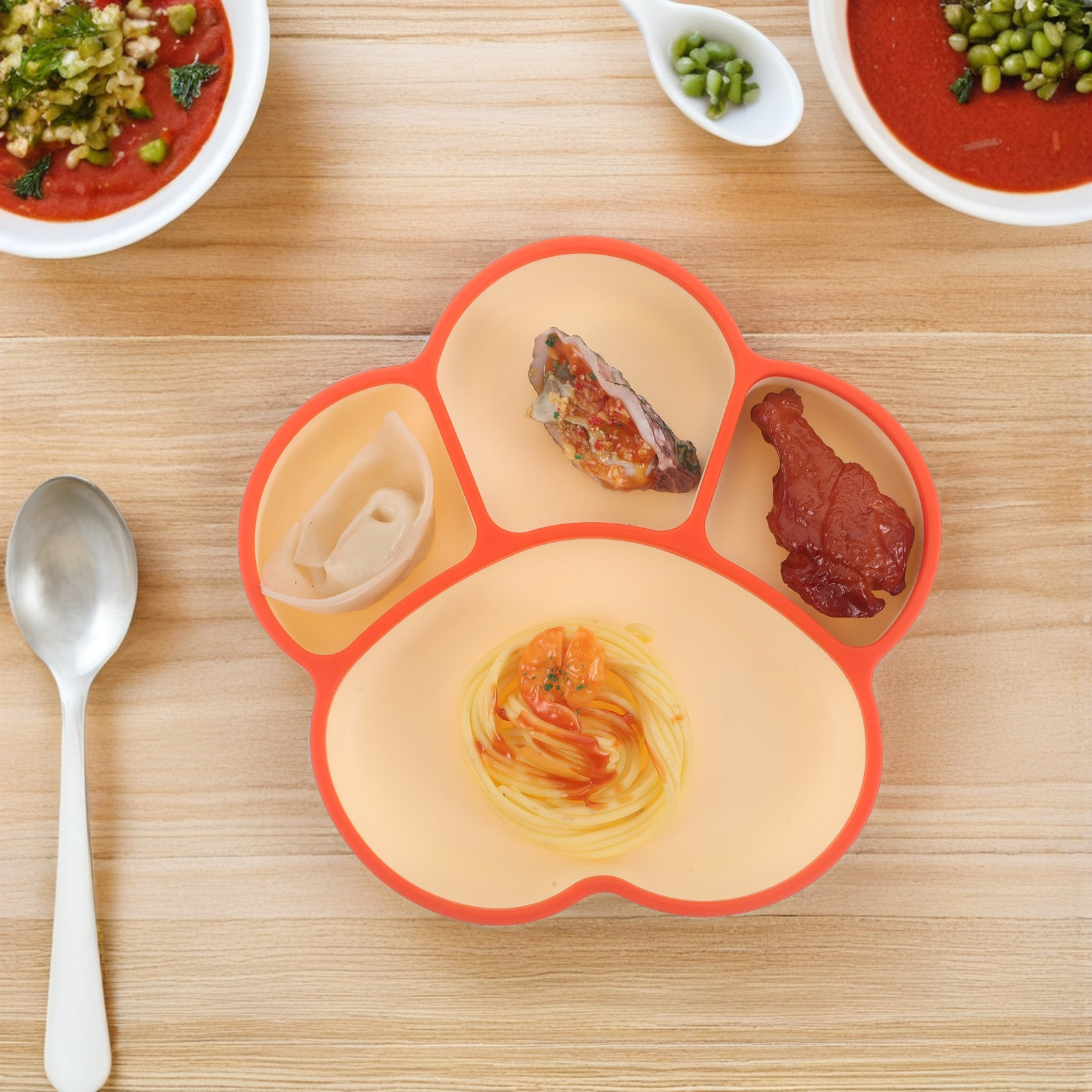 Silicone Divided Suction Plate - Plate Suction Toddler review and price