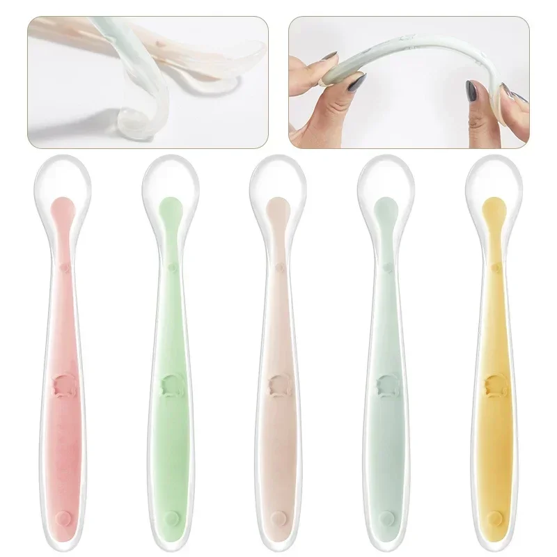Soft Silicone Baby Spoon Toddl - Baby Food Kit review and price