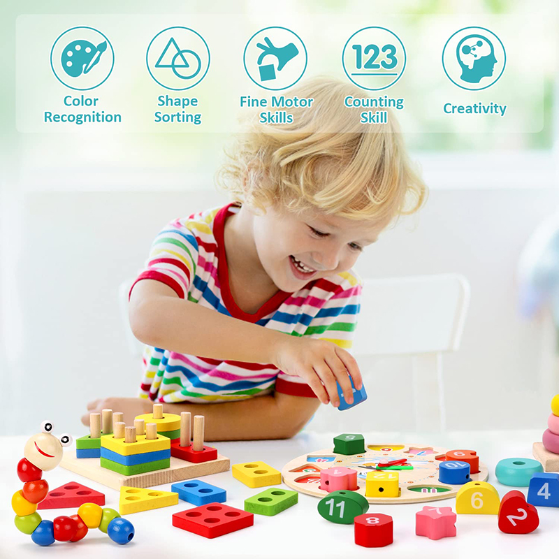 5-6pcs/set Montessori Wooden T - Baby Food Kit review and price