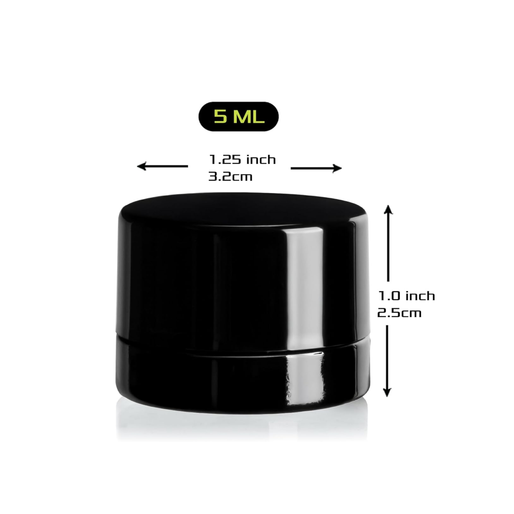 5ml Thick Black Glass Jars wit - Baby Food Glass review and price