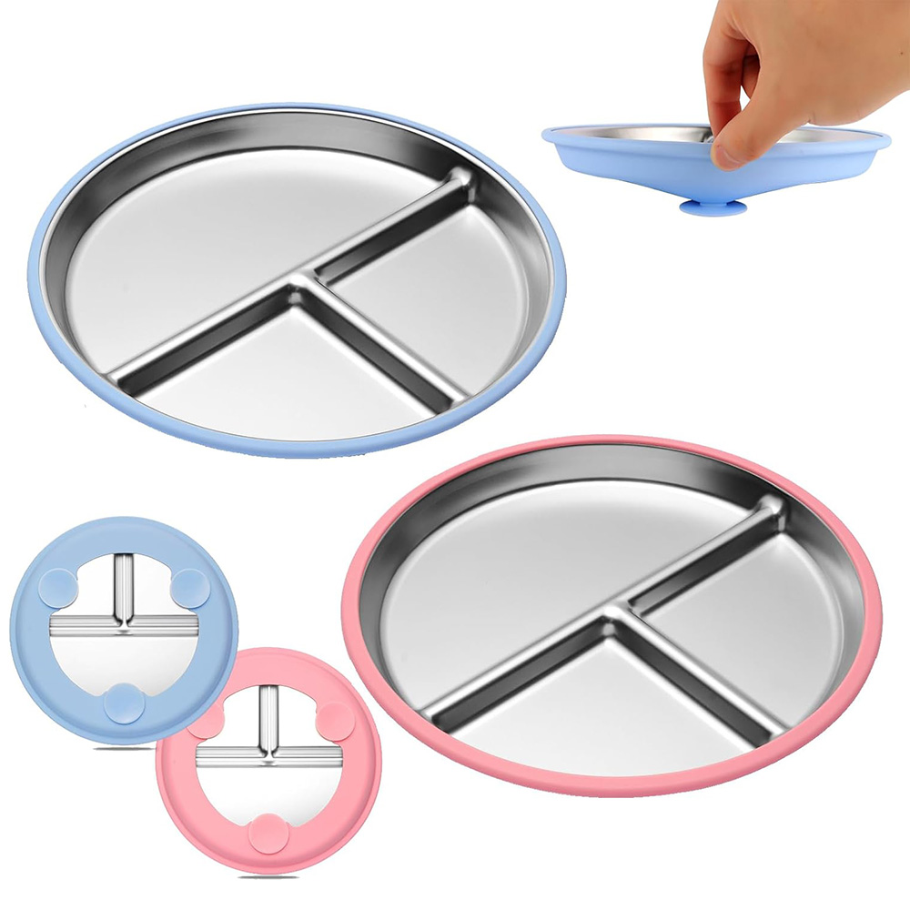 9 Inch Stainless Steel Toddler - Plate Suction Toddler review and price