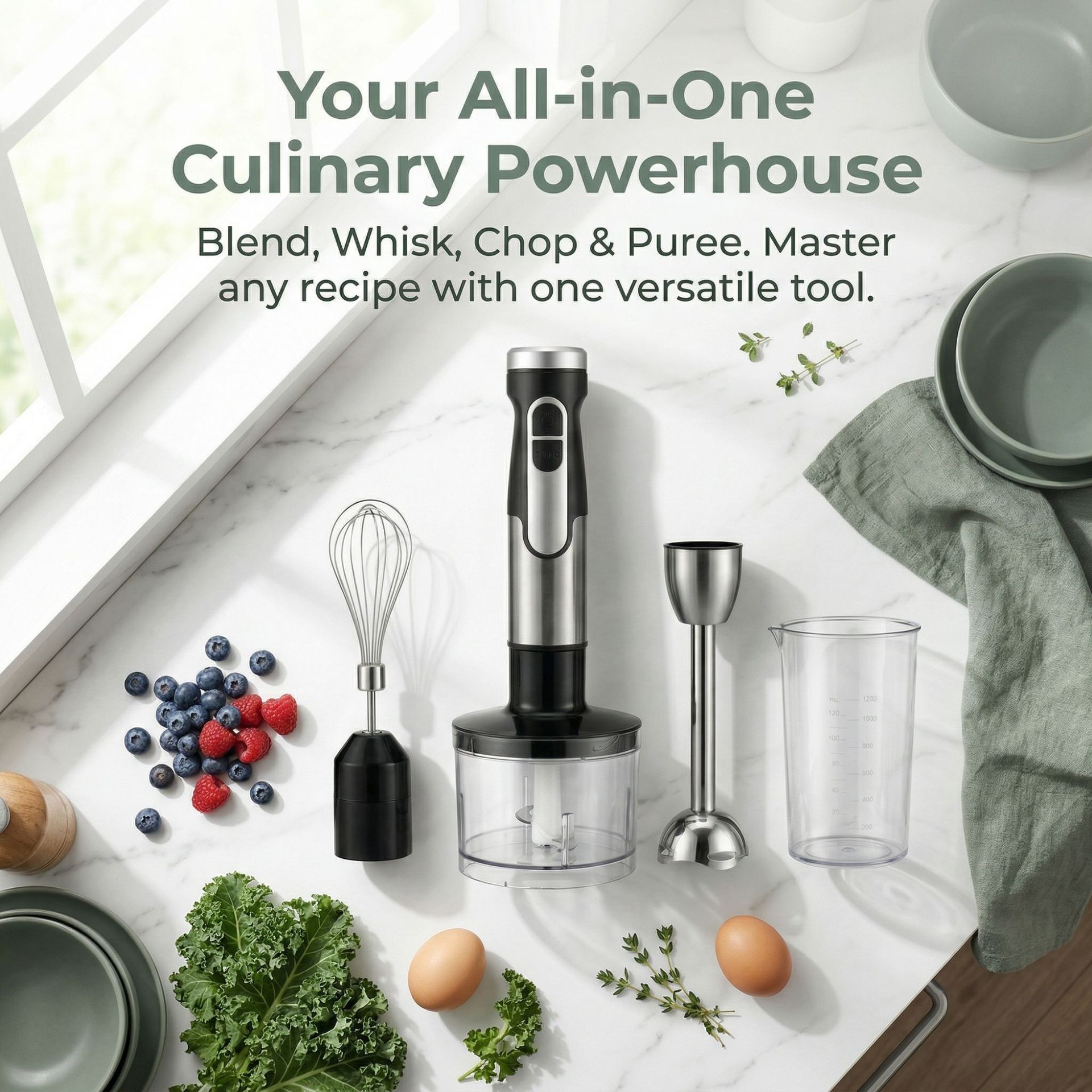New 4-in-1 Hand Blender Set Mu - Dry Food Baby review and price