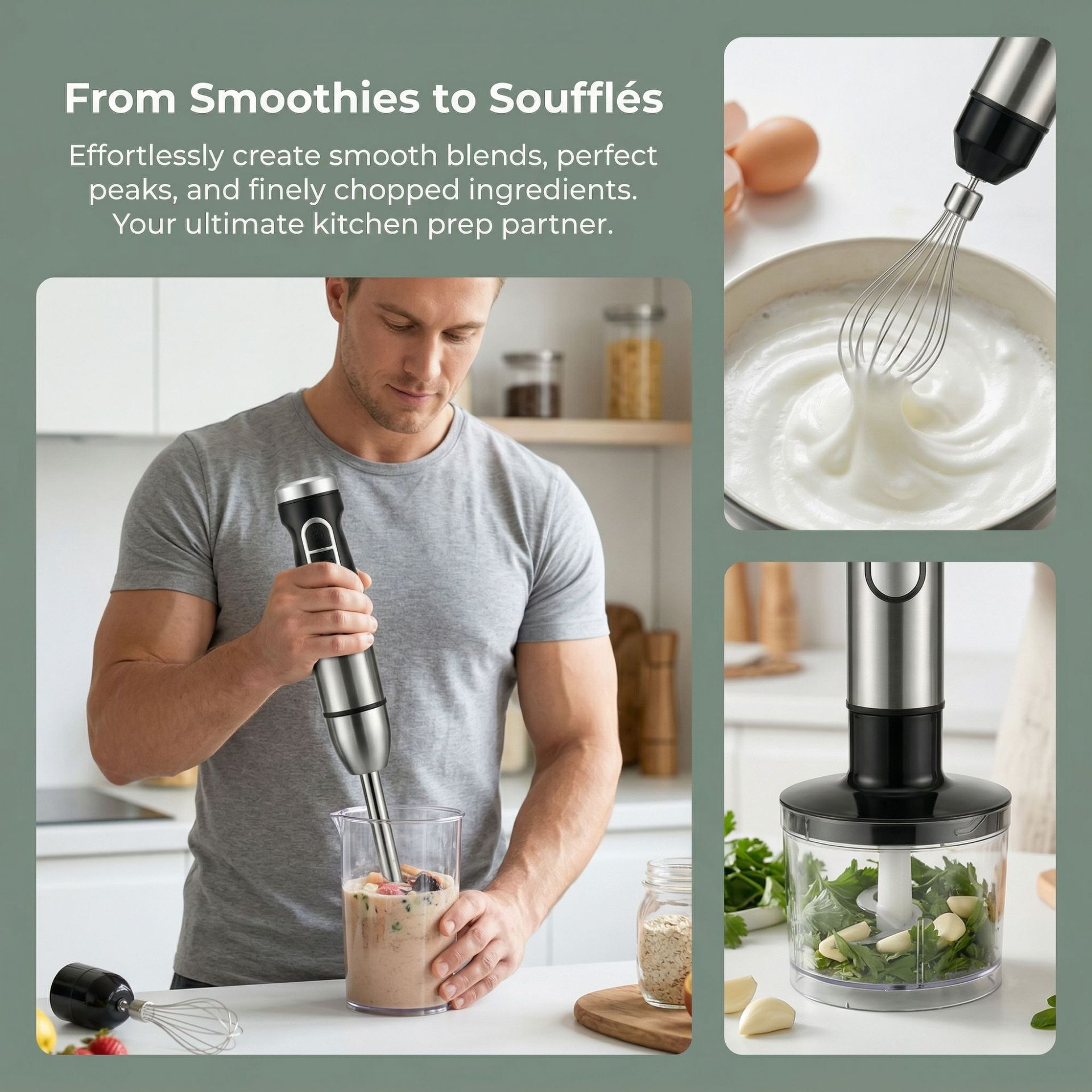 New 4-in-1 Hand Blender Set Mu - Dry Food Baby review and price